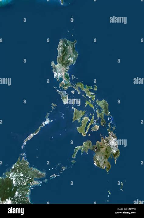 Philippines map satellite // Asia .